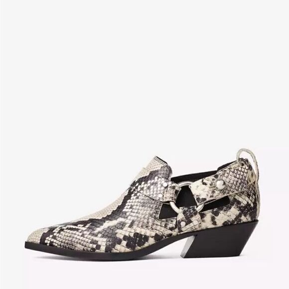 Rag & Bone Westin Harness pointy toe Boots in snakeskin leather. 40/10 New - Picture 3 of 16